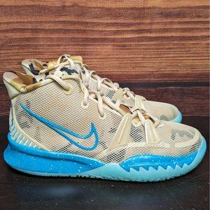 Nike Kyrie 7 Ripple GS 5.5Y or Women's 7 Grain Tan Aquamarine shoes CT4080-207